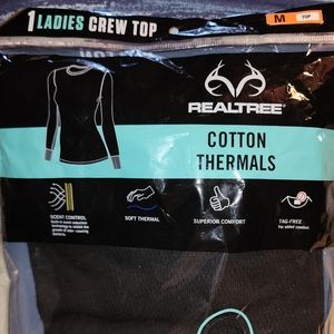 Ladies Med REALTREE Cotton Thermals